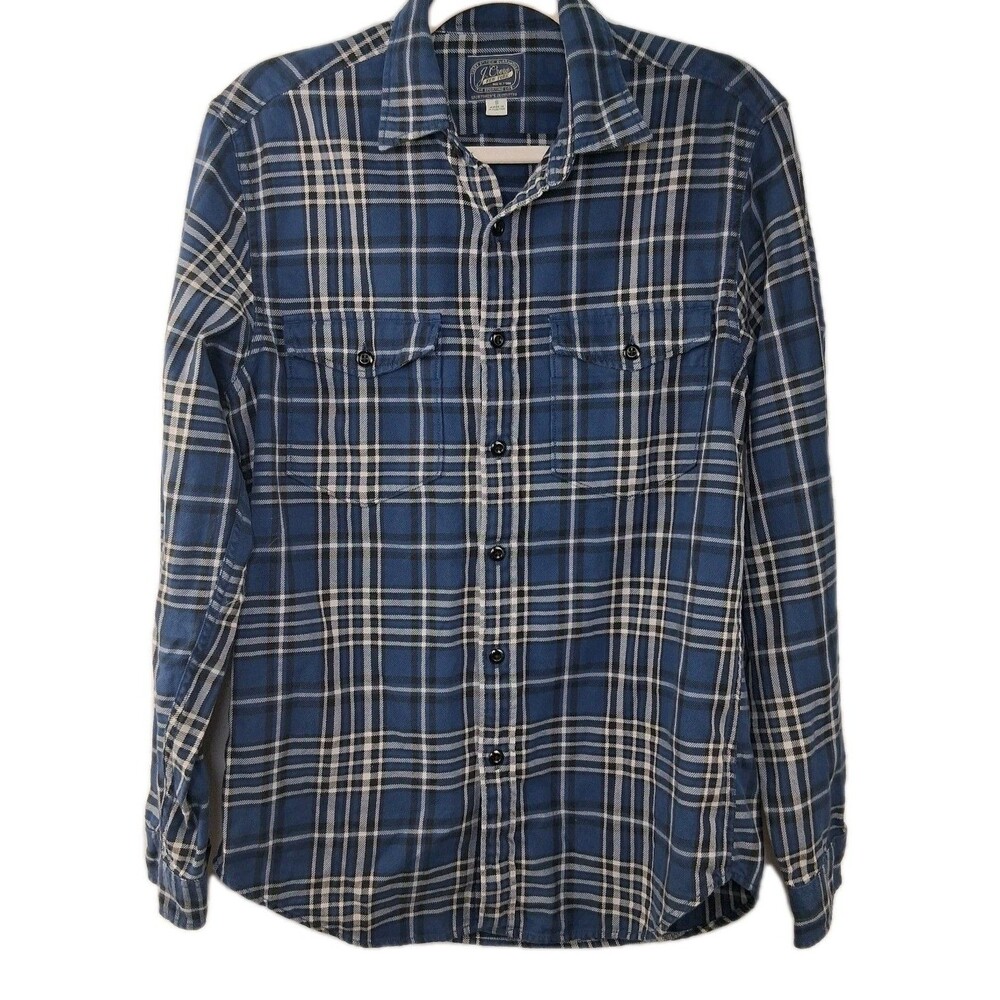 J. Crew Sportsman’s Outfitter Plaid Flannel Shirt Button-Up Men's Sz S Gorpcore